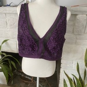 Torrid size 4 Sheer floral bralette